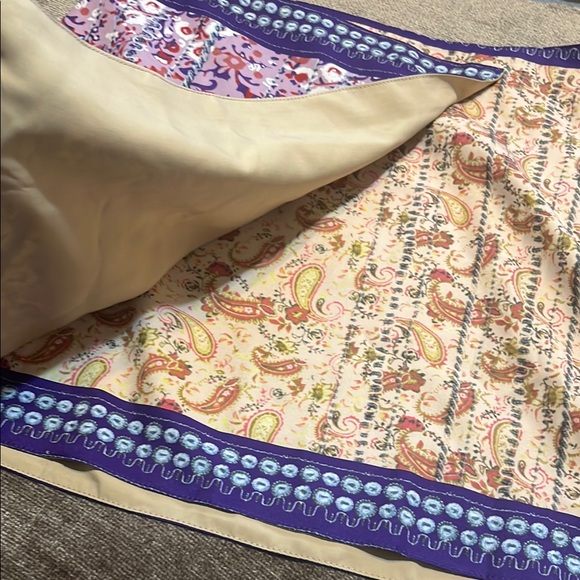 NWT Commense Multicolored Floral Print Asymmetrical Wrap Skirt - Size Large - Picture 6 of 7